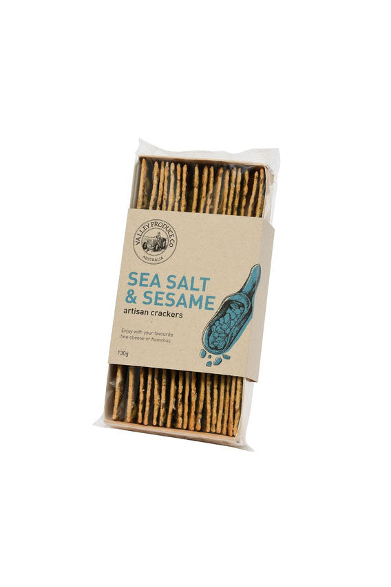 Valley Produce Company - sea salt and sesame artisan crackers